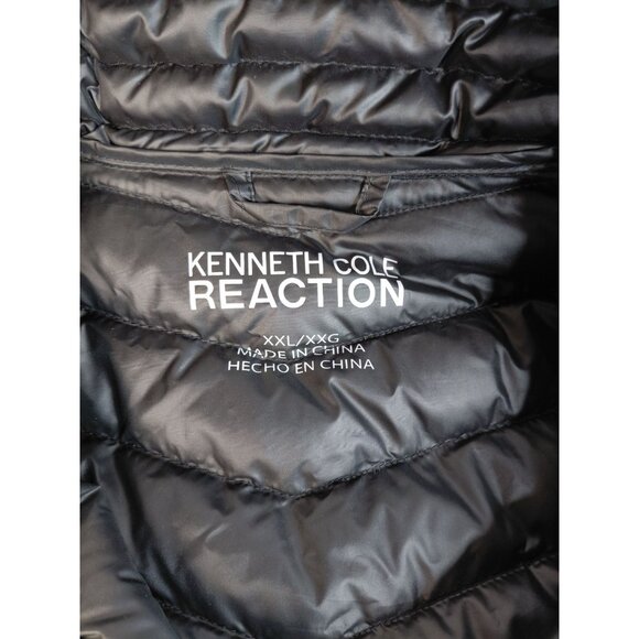 Kenneth Cole Reaction Women's Black Puffer Jacket XXL With Zip Pockets & Quilted - Picture 3 of 11